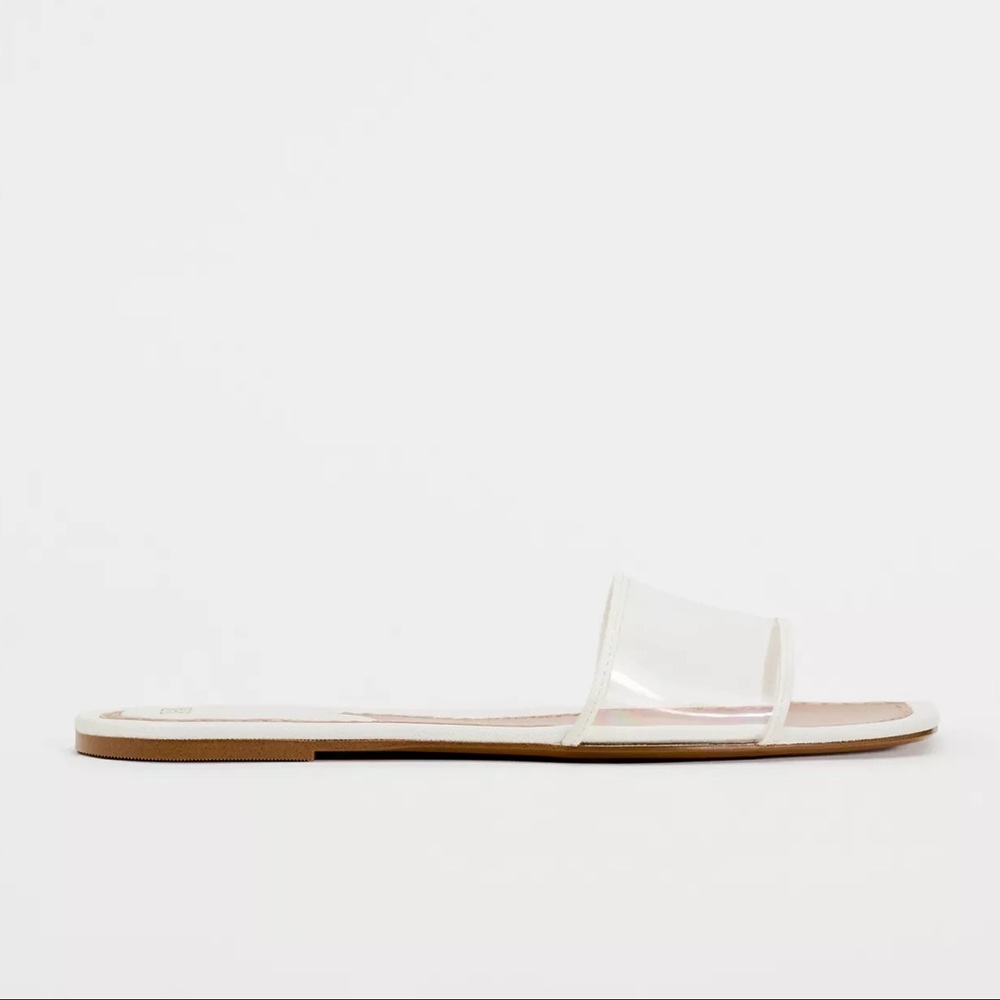 Zara Vinyl Slide Sandals